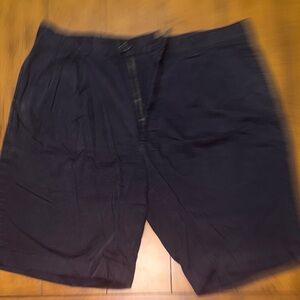 Brooks Brothers Navy Flat Front Shorts